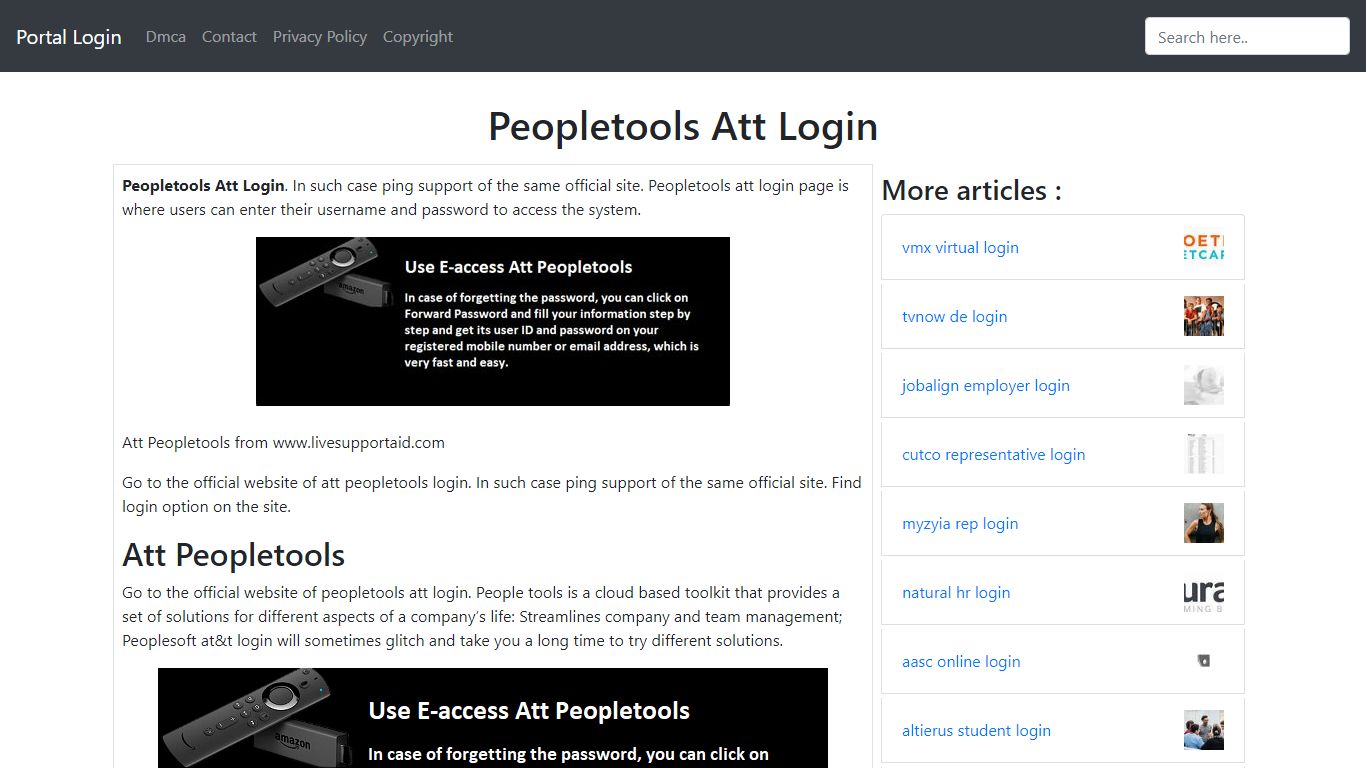 Peopletools Att Login