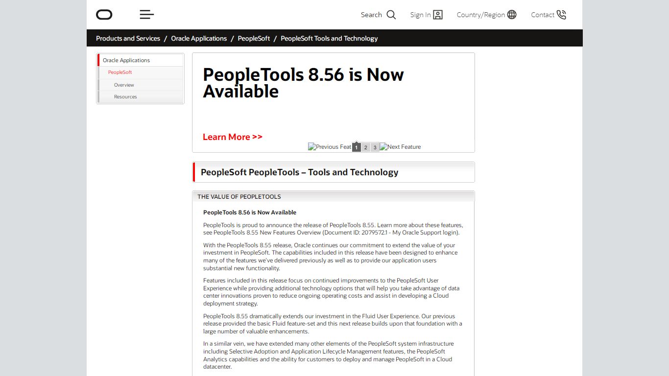 PeopleSoft PeopleTools | Applications | Oracle